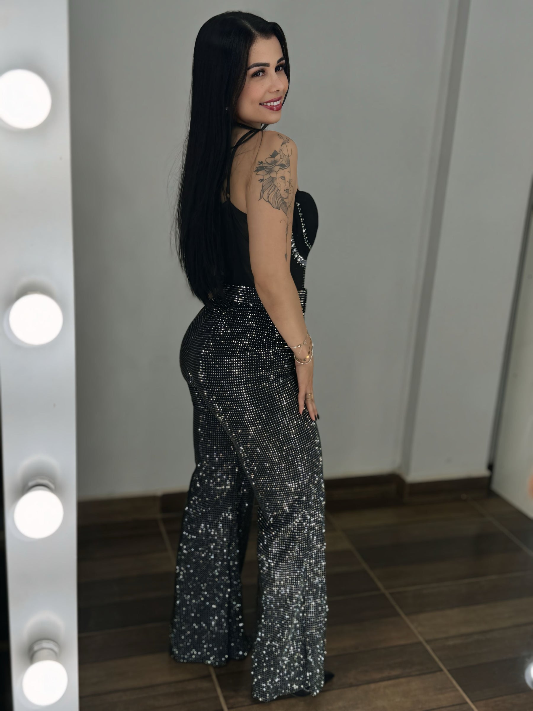 Calça pantalona brilho ⭐️